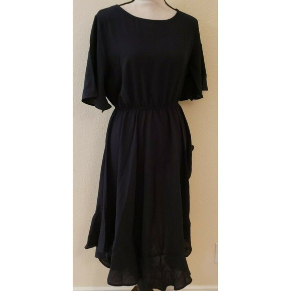 Alaster Queen Womens Casual Chiffon Asymmetrical - Picture 1 of 5